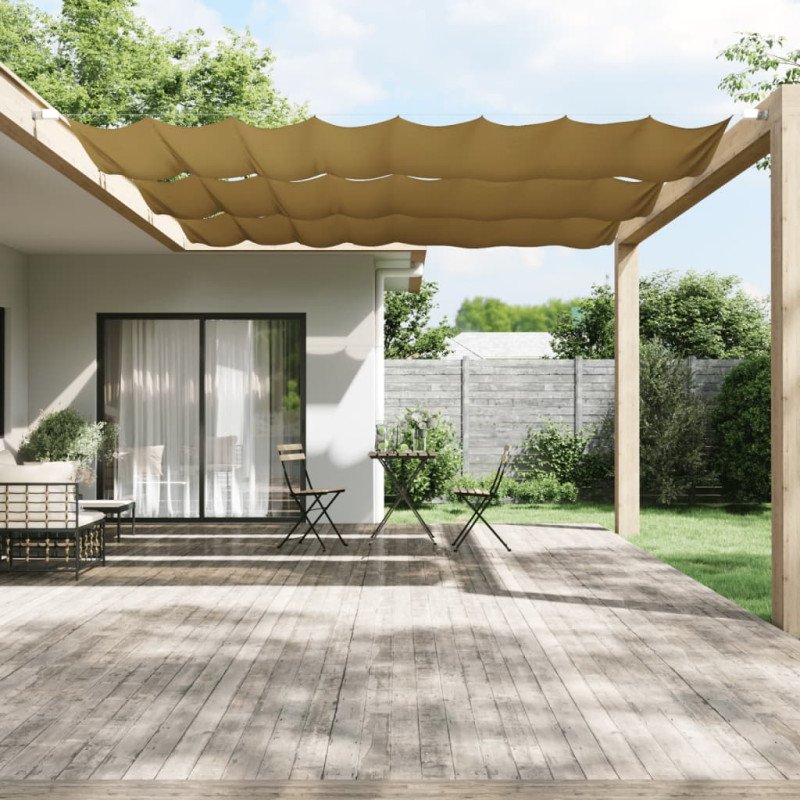 vidaXL Vertikálna markíza béžová 180x360 cm oxfordská látka
