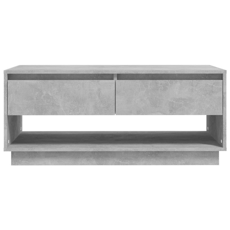 vidaXL Konferenčný stolík sivý 102,5x55x44 cm drevotrieska