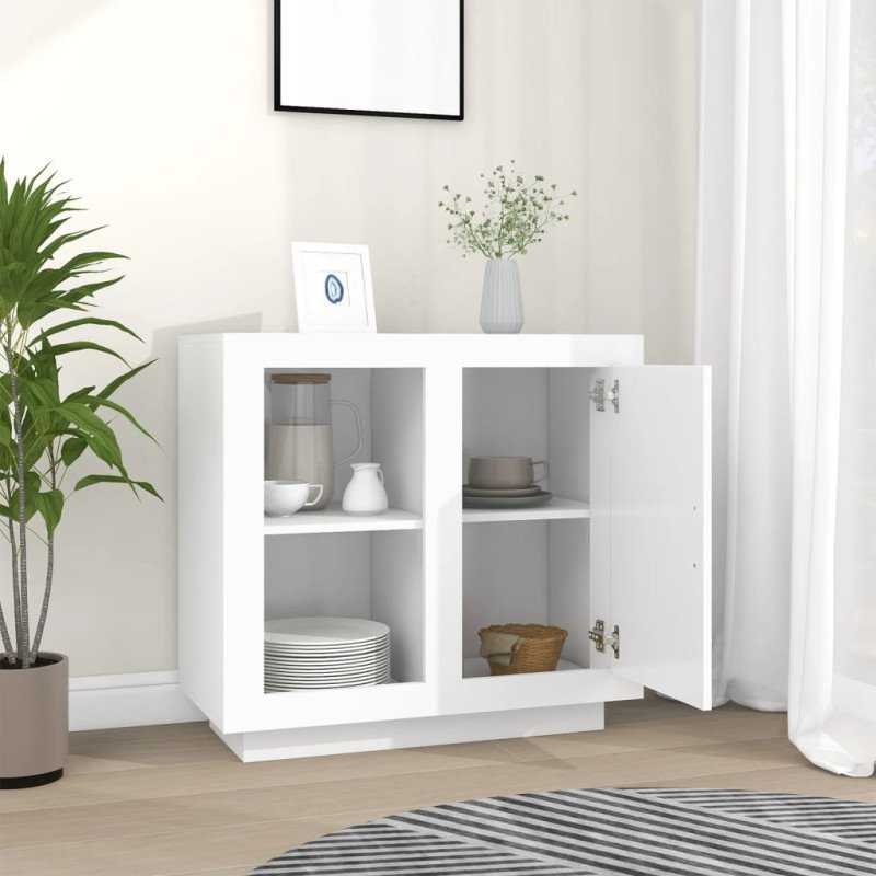 vidaXL Komoda biela 80x40x75 cm