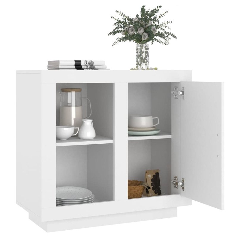 vidaXL Komoda biela 80x40x75 cm