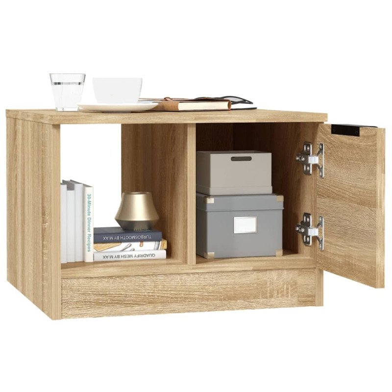 vidaXL Konferenčný stolík dub sonoma 50x50x36 cm spracované drevo