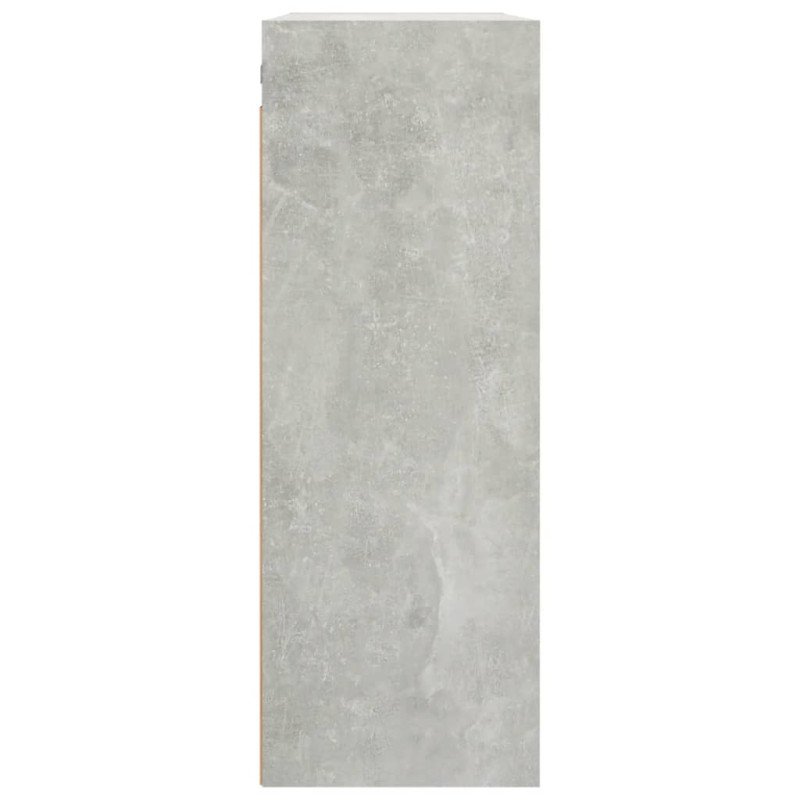 vidaXL Závesná nástenná skrinka betónovosivá 69,5x32,5x90 cm