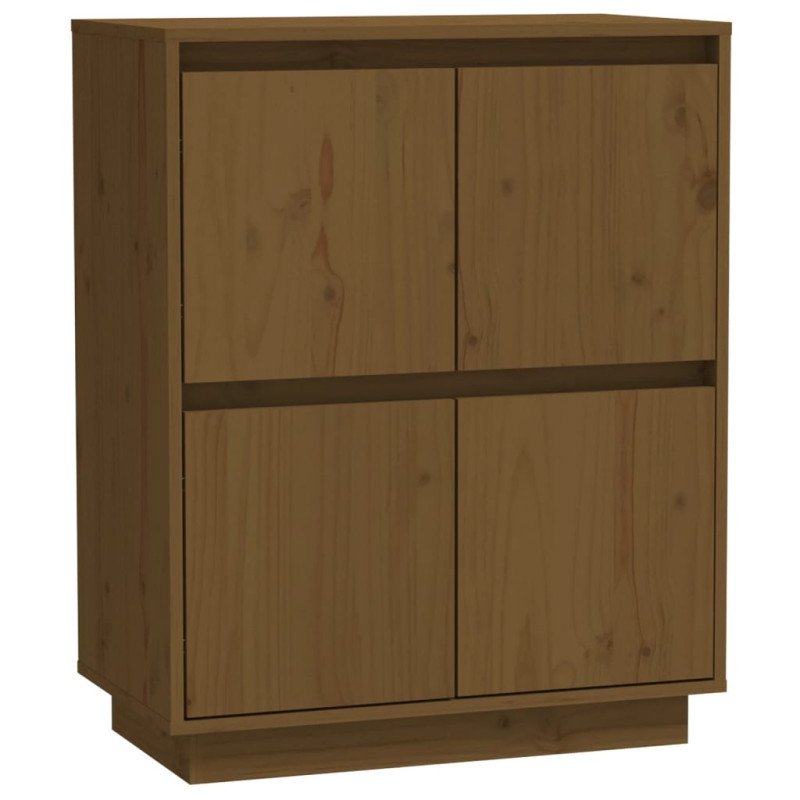 vidaXL Komoda, medovo hnedá 60x34x75 cm, borovicový masív
