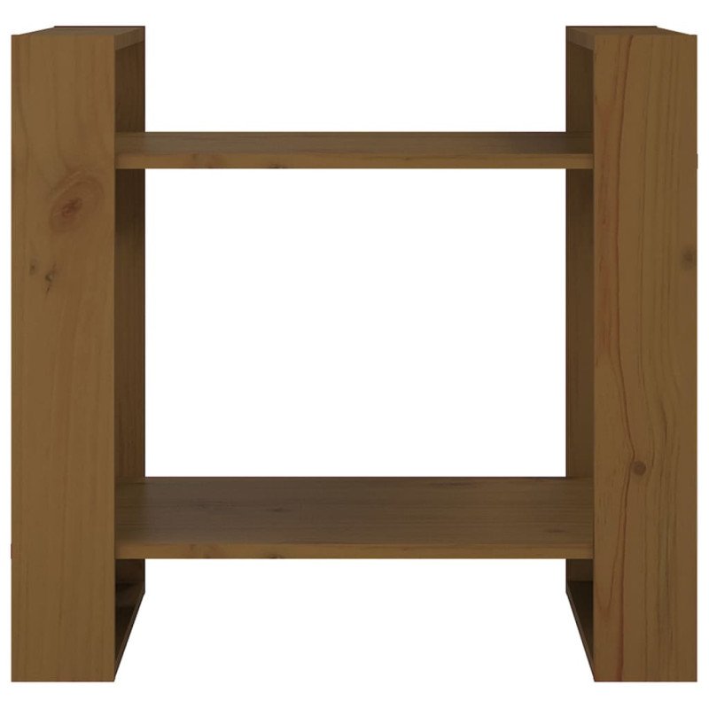 vidaXL Knižnica/deliaca stena medovohnedá 60x35x57 cm masívna borovica