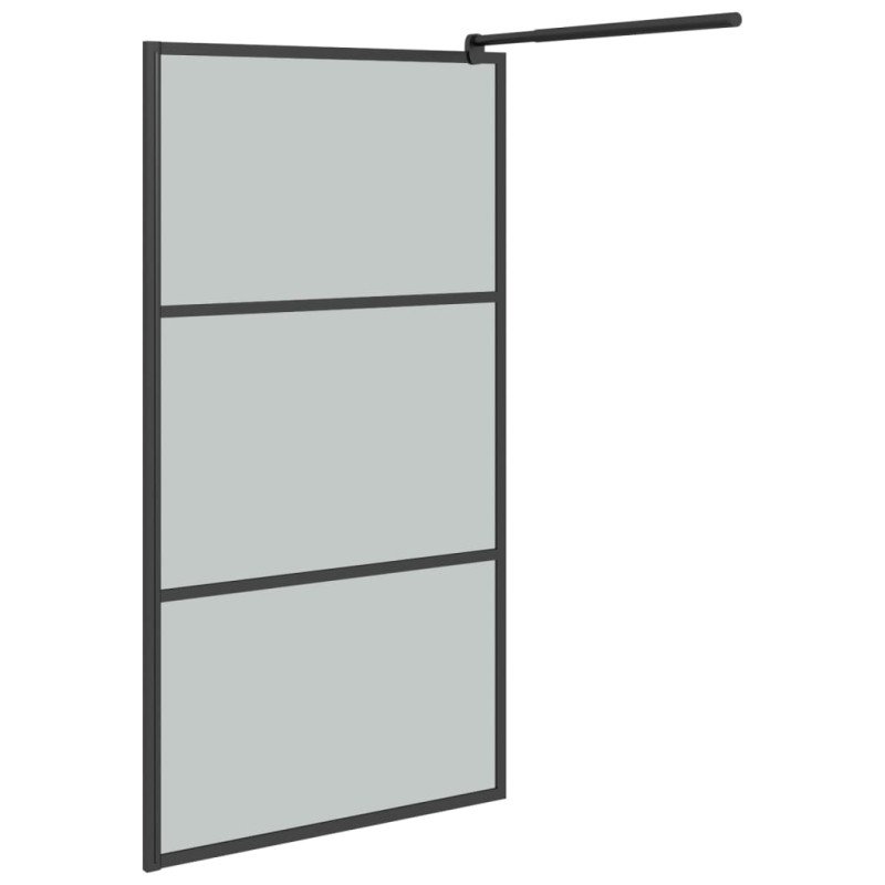 vidaXL Sprchová zástena 100x195 cm tmavé ESG sklo čierna