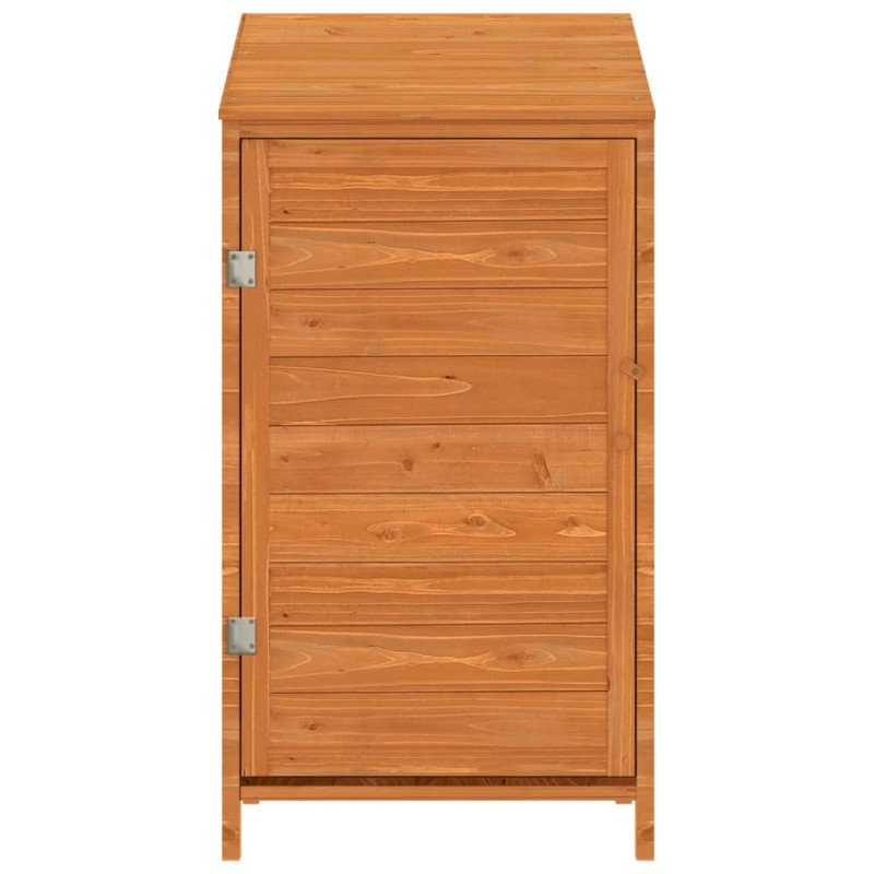 vidaXL Záhradná kôlňa hnedá 55x52x112 cm masívne jedľové drevo