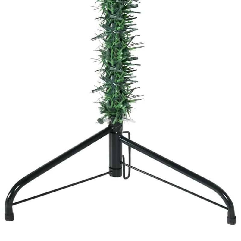 vidaXL Umelý vianočný polovičný stromček s podstavcom zelený 120 cm