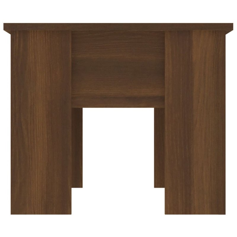 vidaXL Konferenčný stolík hnedý dub 79x49x41 cm spracované drevo
