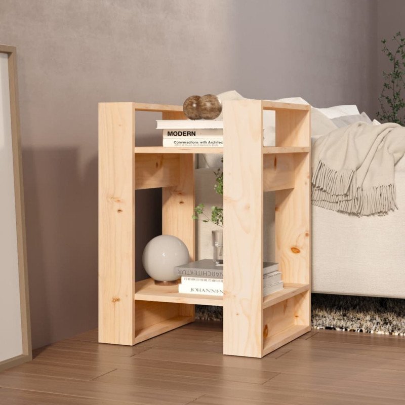 vidaXL Knižnica/deliaca stena 41x35x57 cm masívna borovica