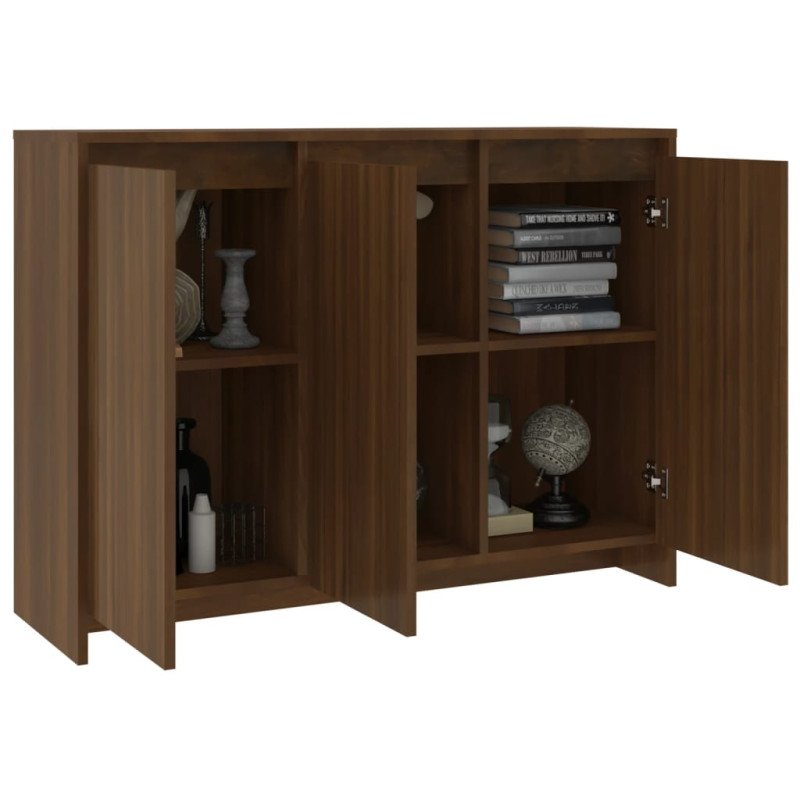 vidaXL Komoda hnedý dub 102x33x75 cm drevotrieska