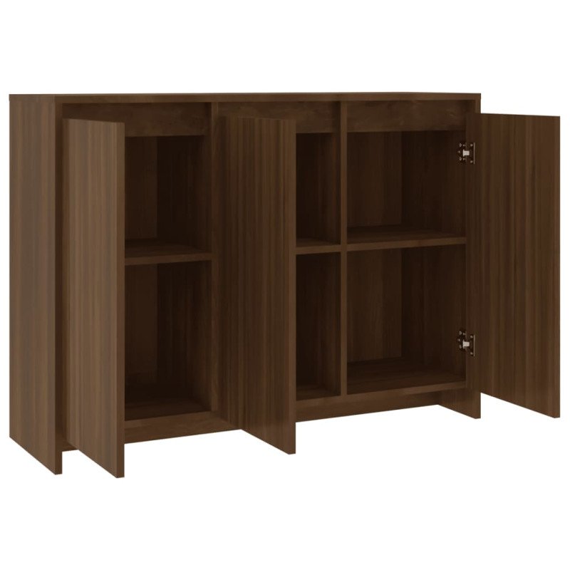 vidaXL Komoda hnedý dub 102x33x75 cm drevotrieska