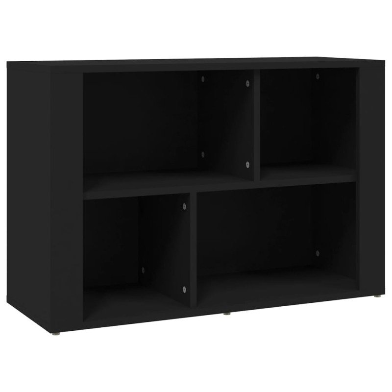 vidaXL Komoda čierna 80x30x54 cm spracované drevo