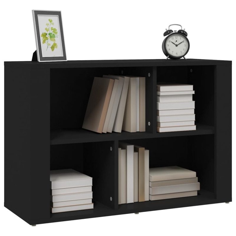 vidaXL Komoda čierna 80x30x54 cm spracované drevo
