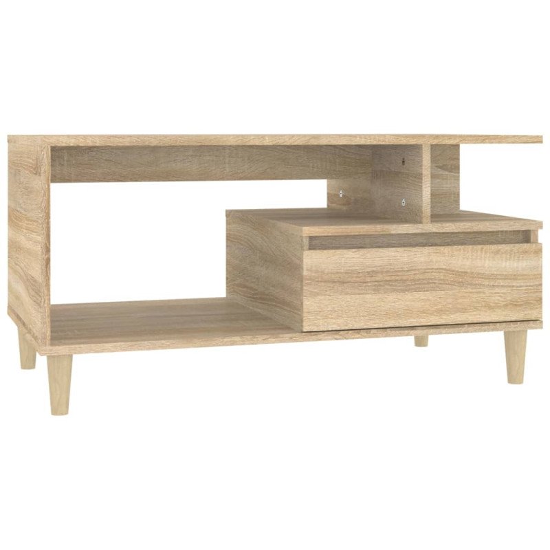 vidaXL Konferenčný stolík dub sonoma 90x49x45 cm spracované drevo