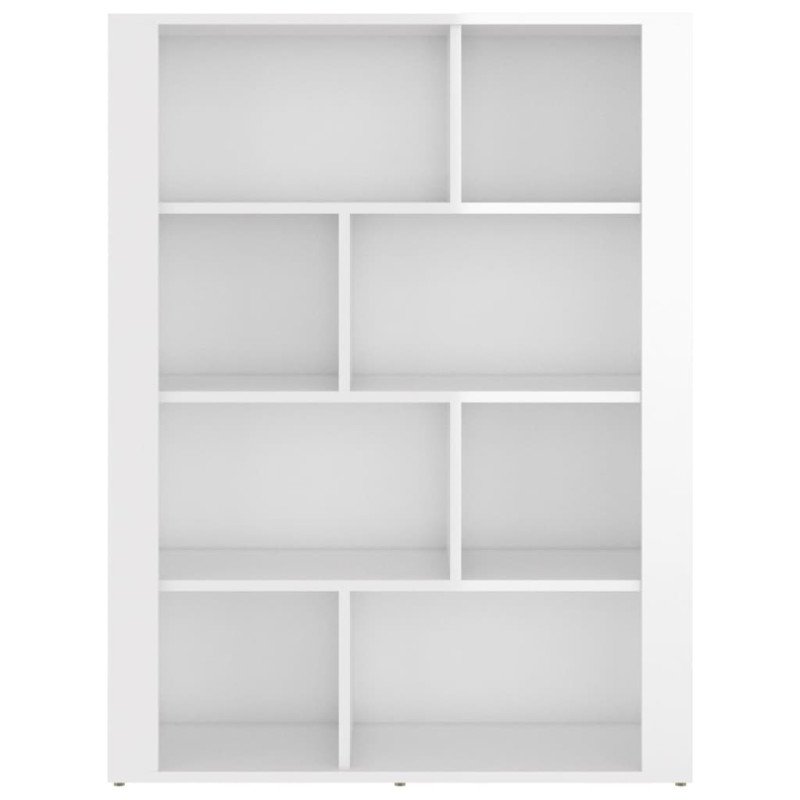 vidaXL Komoda lesklá biela 80x30x106 cm spracované drevo