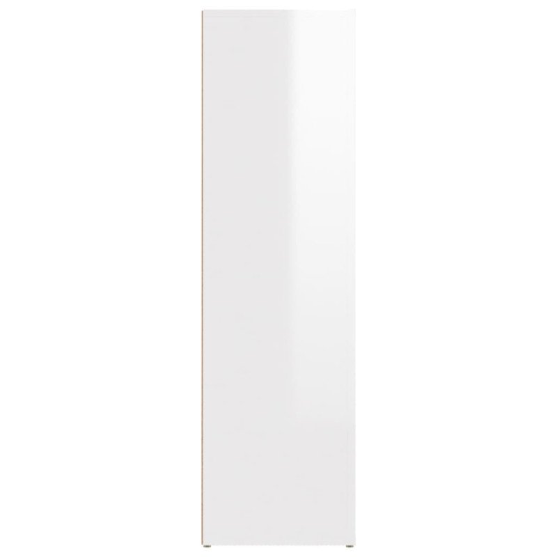 vidaXL Komoda lesklá biela 80x30x106 cm spracované drevo