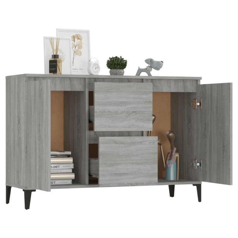 vidaXL Komoda sivý dub sonoma 104x35x70 cm spracované drevo