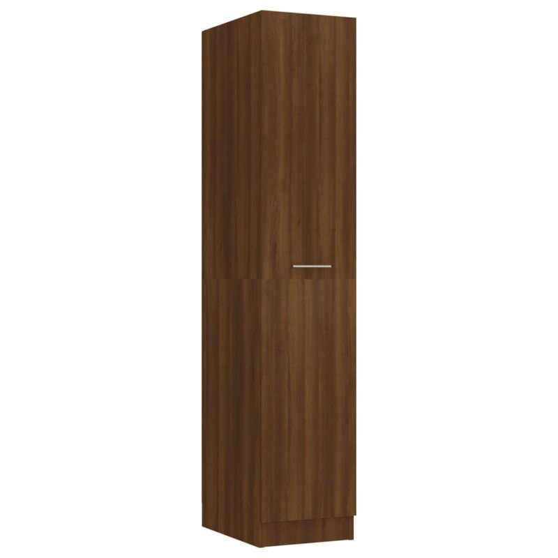 vidaXL Skrinka na lieky hnedý dub 30x42,5x150 cm spracované drevo