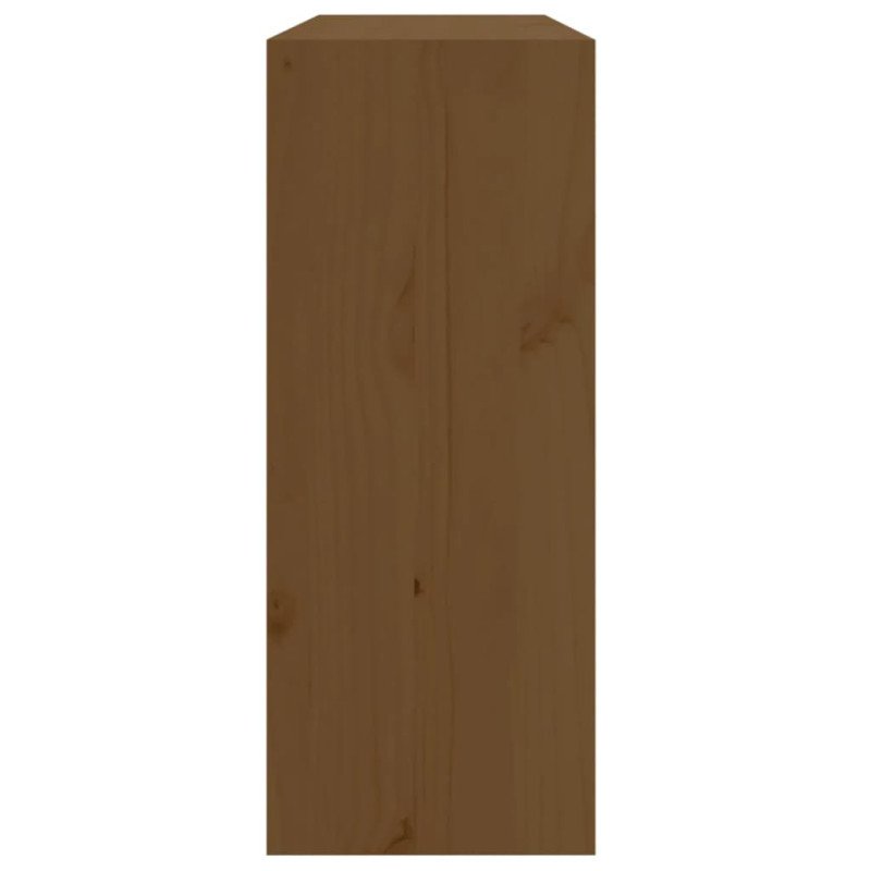 VidaXL Skrinka na víno medovohnedá 62x25x62 cm masívna borovica