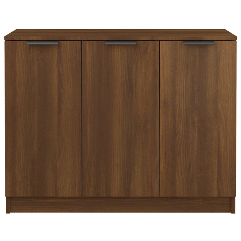 vidaXL Komoda hnedý dub 90,5x30x70 cm spracované drevo