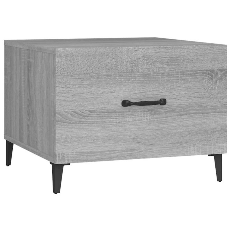 vidaXL Konferenčné stolíky s kovovými nohami 2 ks sivé 50x50x40 cm