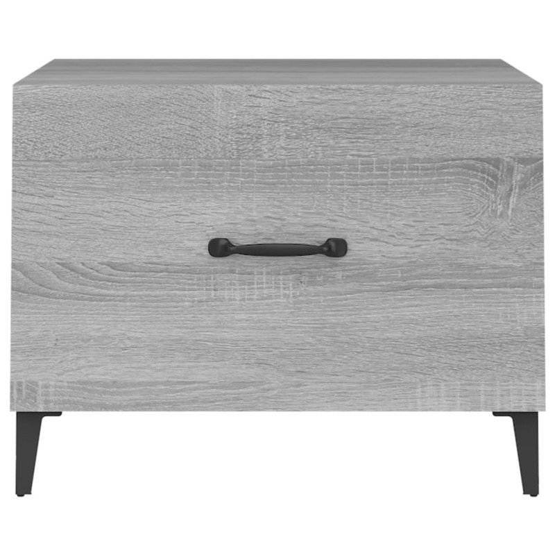 vidaXL Konferenčné stolíky s kovovými nohami 2 ks sivé 50x50x40 cm