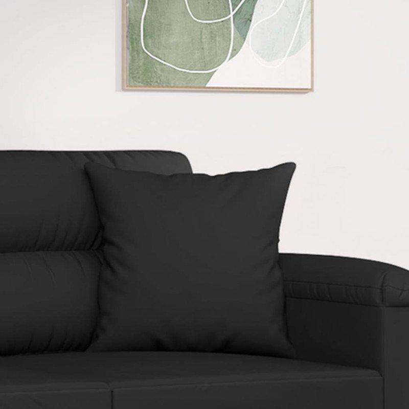 vidaXL Dekoratívne vankúše 2 ks čierne 40x40 cm mikrovláknová látka