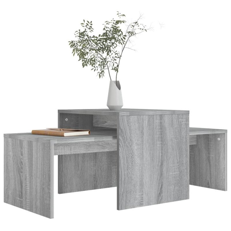 vidaXL Konferenčný stolík sivý dub sonoma 100x48x40cm spracované drevo
