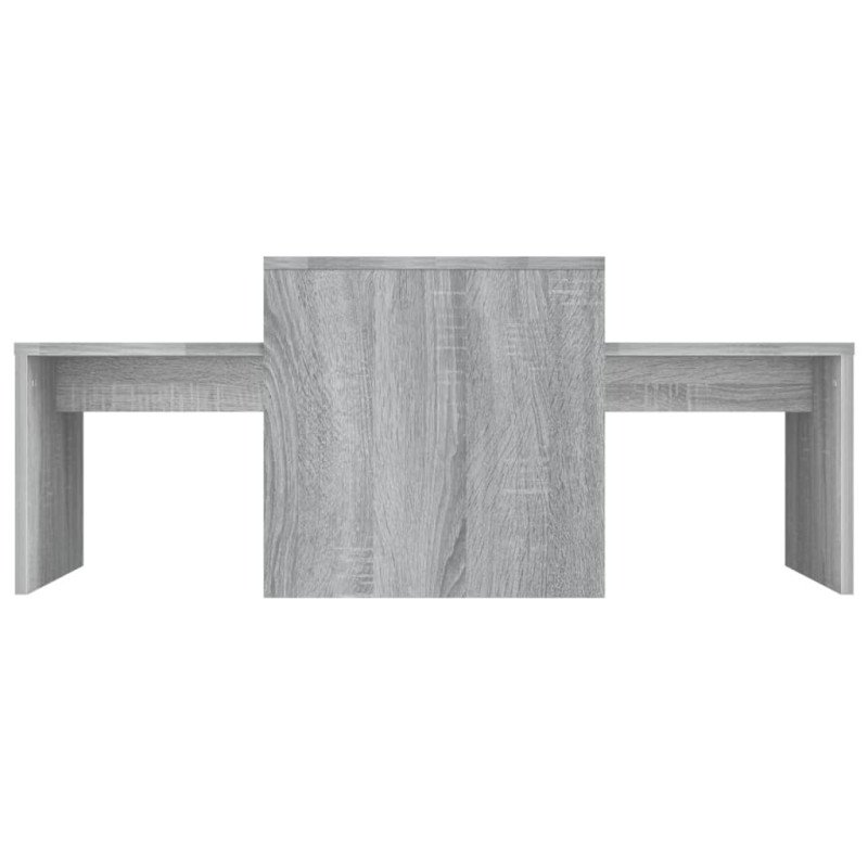 vidaXL Konferenčný stolík sivý dub sonoma 100x48x40cm spracované drevo