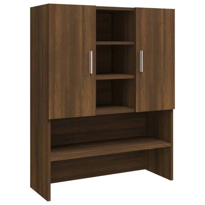 vidaXL Skrinka na práčku hnedý dub 70,5x25,5x90 cm