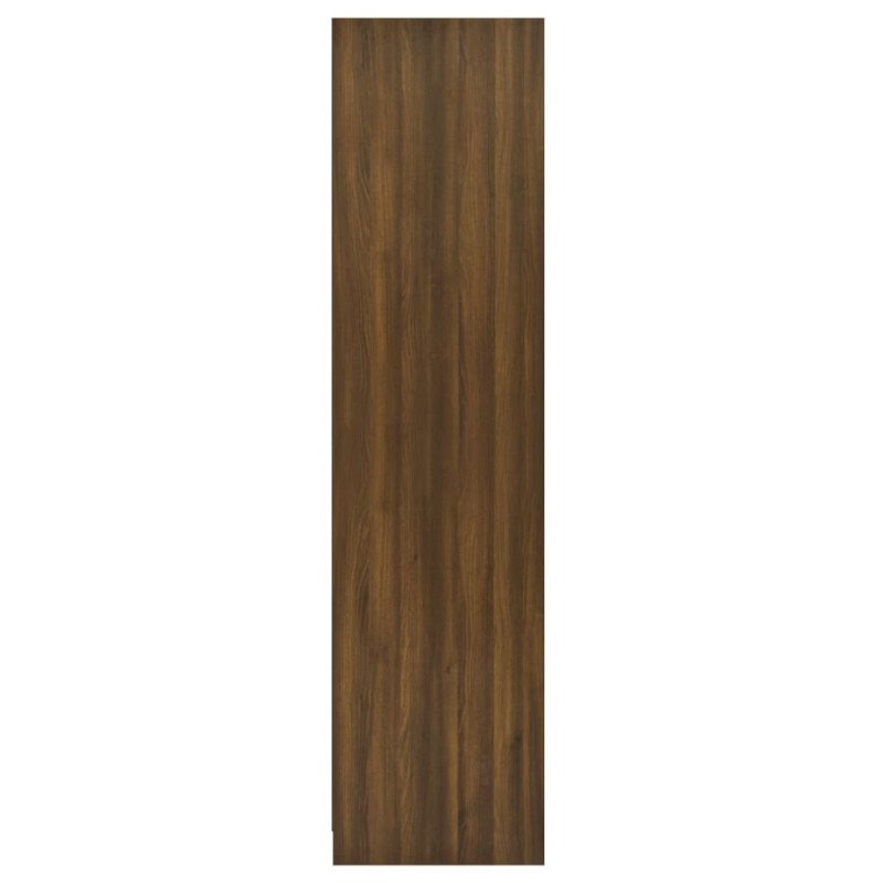 vidaXL Šatník so zásuvkami hnedý dub 50x50x200 cm spracované drevo