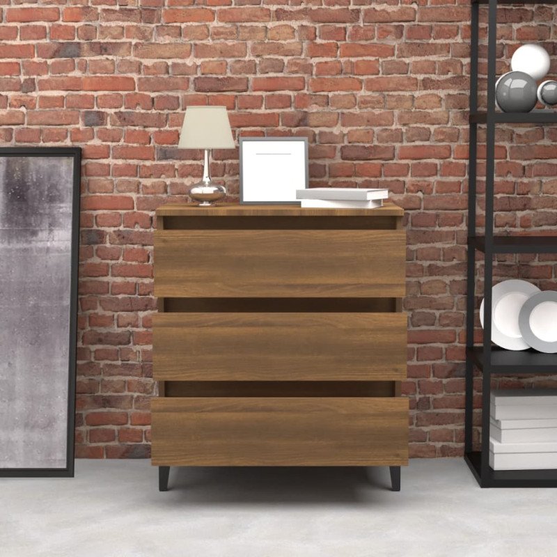  vidaXL Komoda hnedý dub 60x35x69 cm spracované drevo