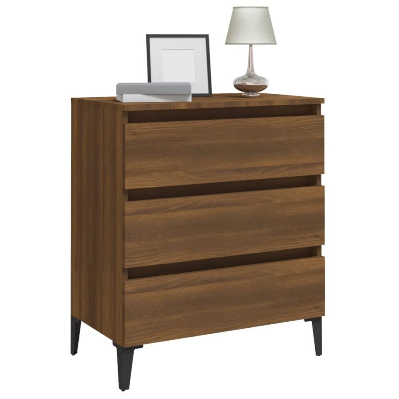  vidaXL Komoda hnedý dub 60x35x69 cm spracované drevo