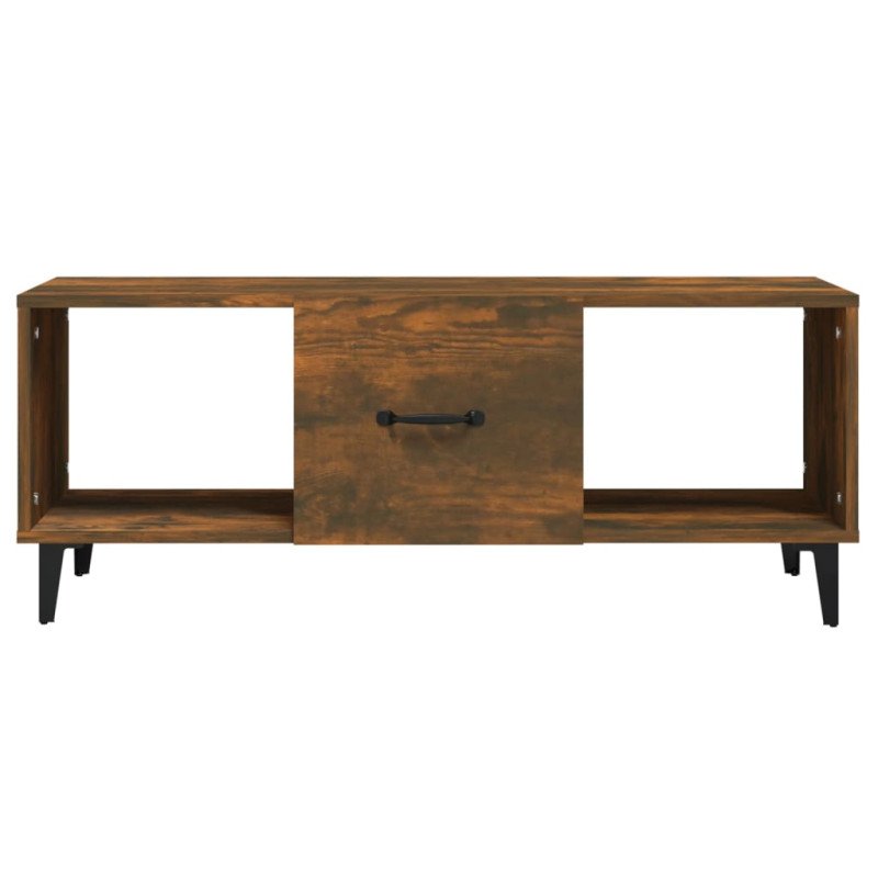 vidaXL Konferenčný stolík dymový dub 102x50x40 cm spracované drevo