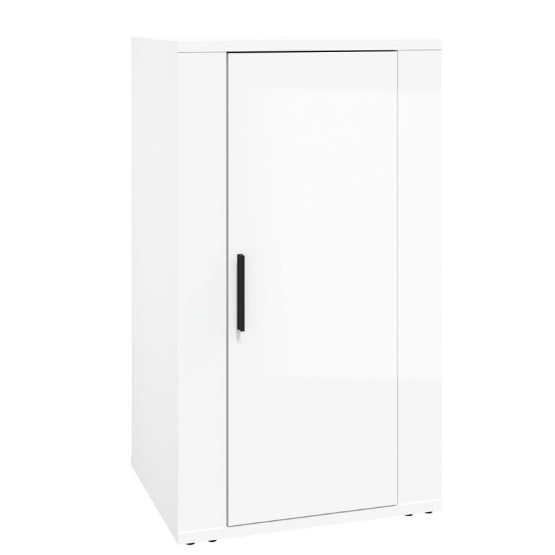 vidaXL Komoda vysoký lesk biela 40x33x70 cm spracované drevo