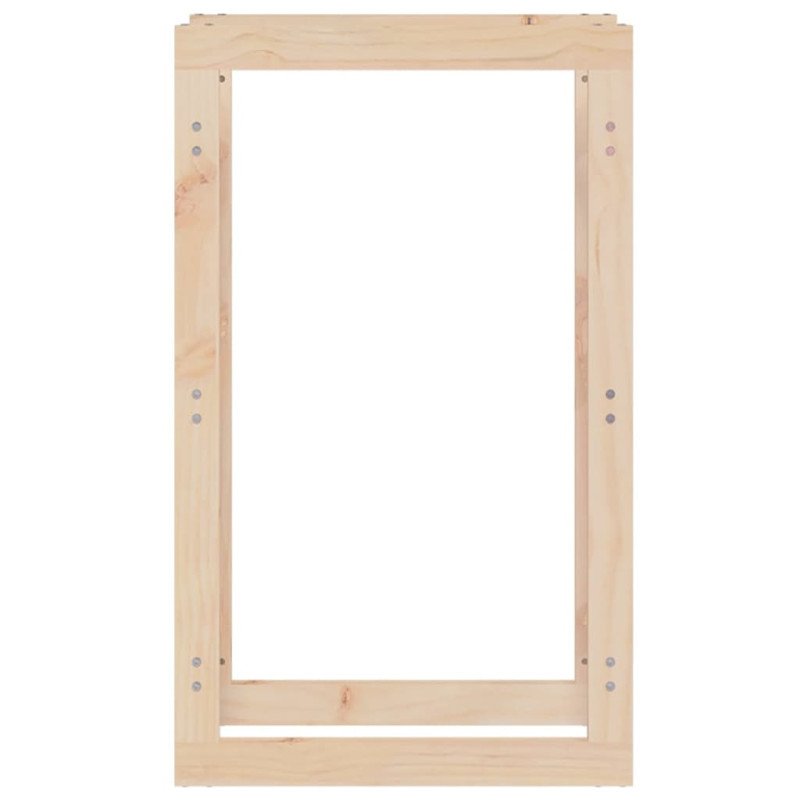 vidaXL Stojan na palivové drevo 60x25x100 cm masívna borovica