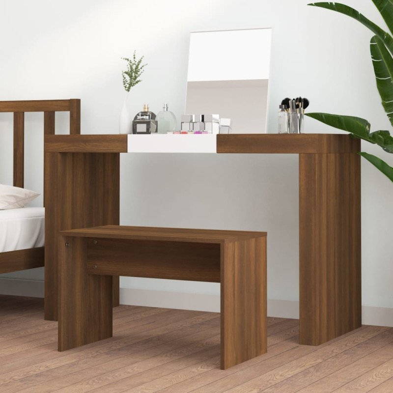 vidaXL Taburetka hnedý dub 70x35x45 cm spracované drevo