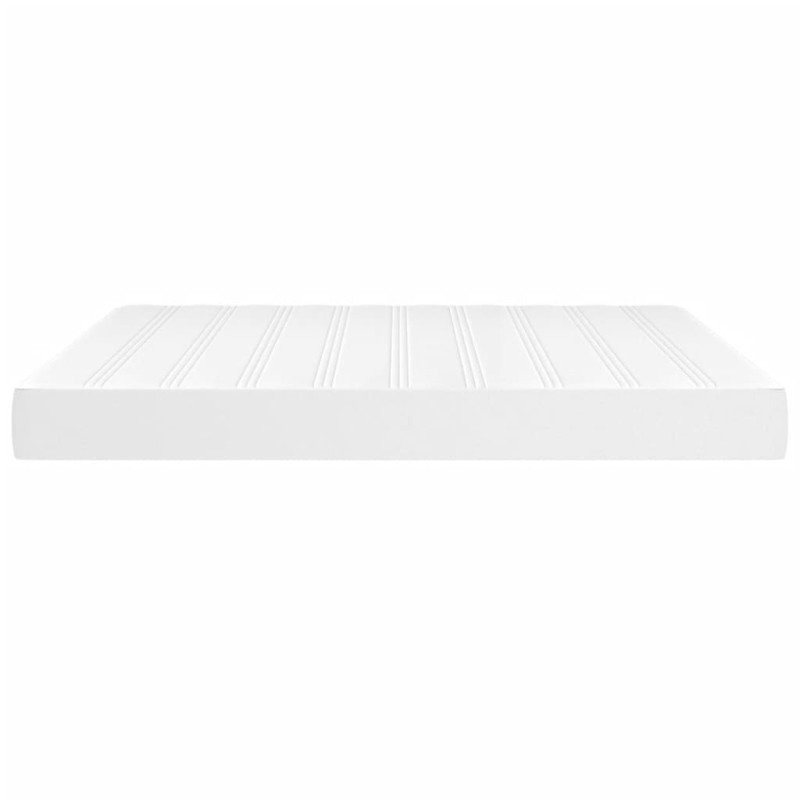 vidaXL Matrac s taštičkovými pružinami biely 160x200x20 cm umelá koža