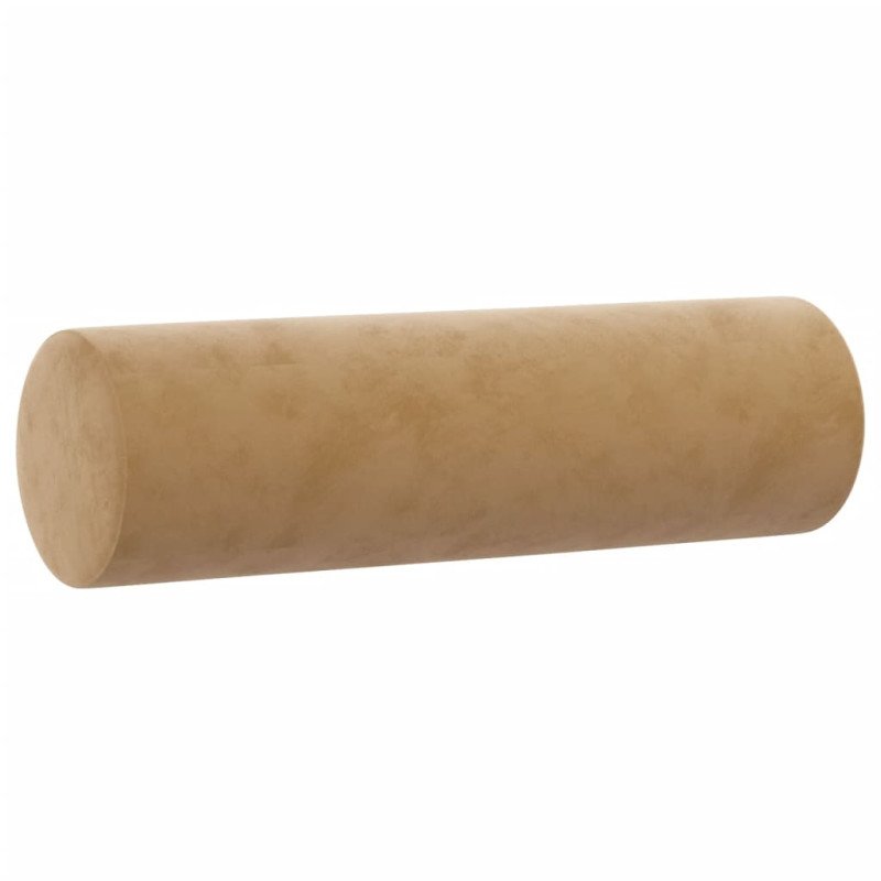 vidaXL Dekoratívne vankúše 2 ks hnedé Ø15x50 cm zamat