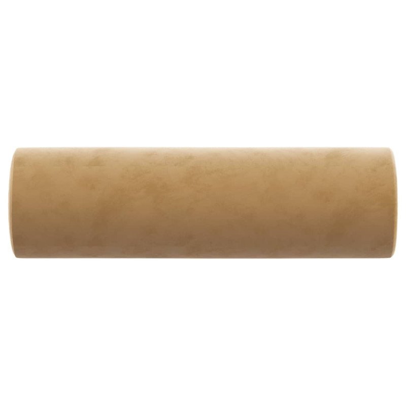 vidaXL Dekoratívne vankúše 2 ks hnedé Ø15x50 cm zamat