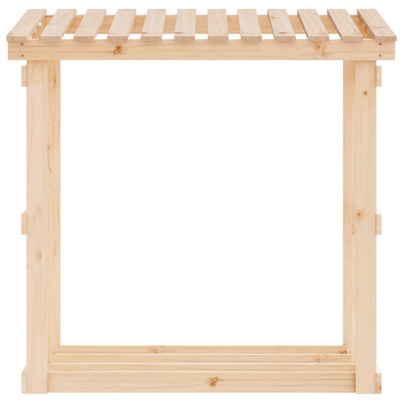 vidaXL Stojan na palivové drevo 108x64,5x109 cm masívna borovica