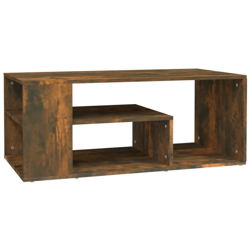 vidaXL Konferenčný stolík dymový dub 100x50x40 cm spracované drevo