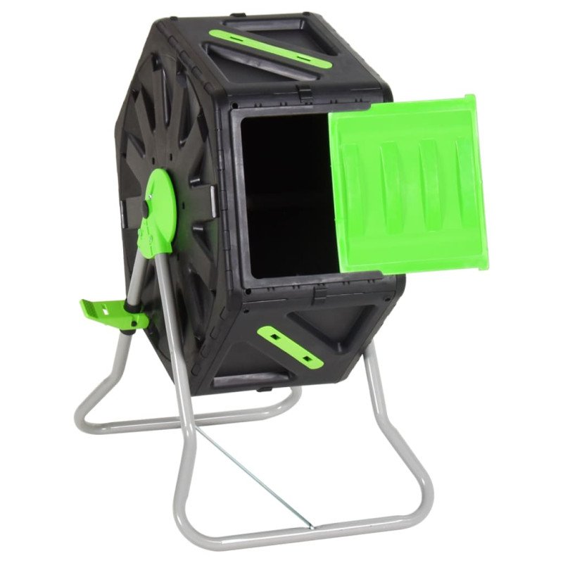 vidaXL Bubnový kompostér 60x43x74 cm 70 l polypropylén