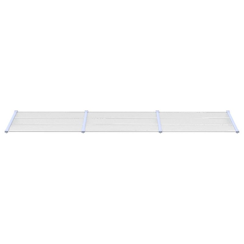 vidaXL Vchodová strieška, sivá a priehľadná 358,5x90 cm polykarbonát