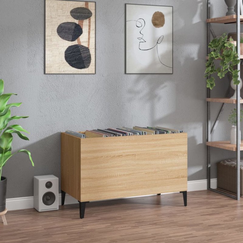 vidaXL Skrinka na platne dub sonoma 74,5x38x48 cm kompozitné drevo