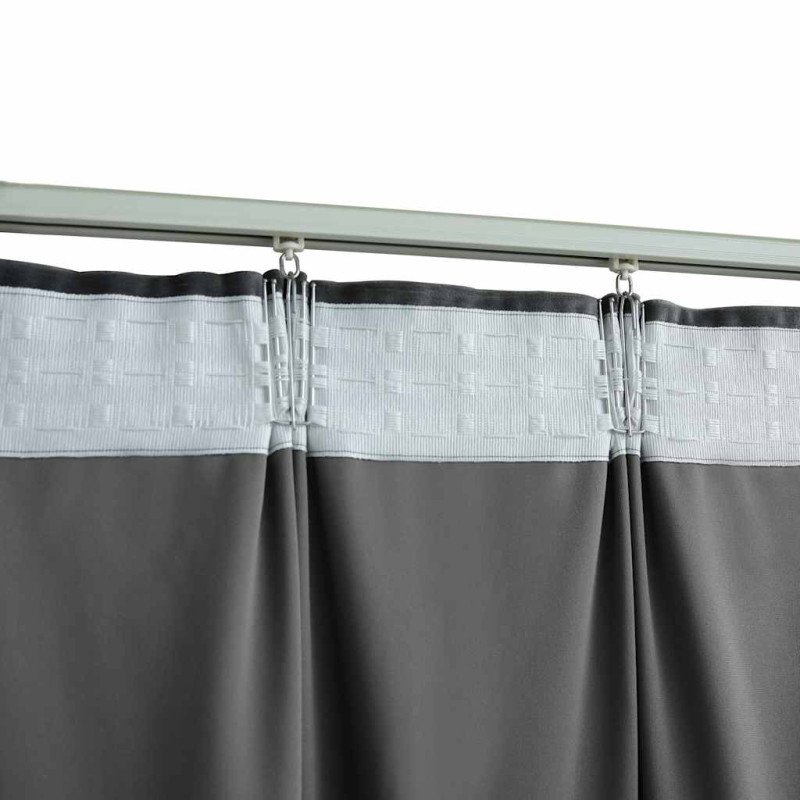 vidaXL Zatemňovacie závesy 2 ks s háčikmi, zamat, antracit 140x225 cm