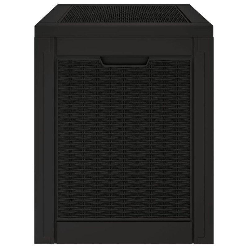 vidaXL Záhradný úložný box čierny 55,5x43x53 cm polypropylén