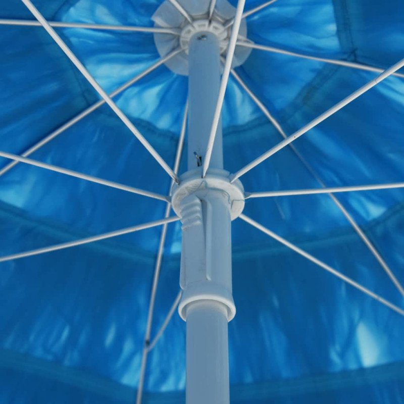 vidaXL Plážový slnečník Hawaii, modrý 300 cm