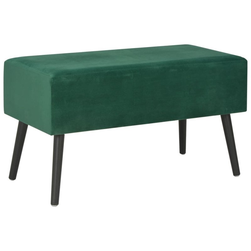 vidaXL Konferenčný stolík, zelený 80x40x46 cm, zamat 
