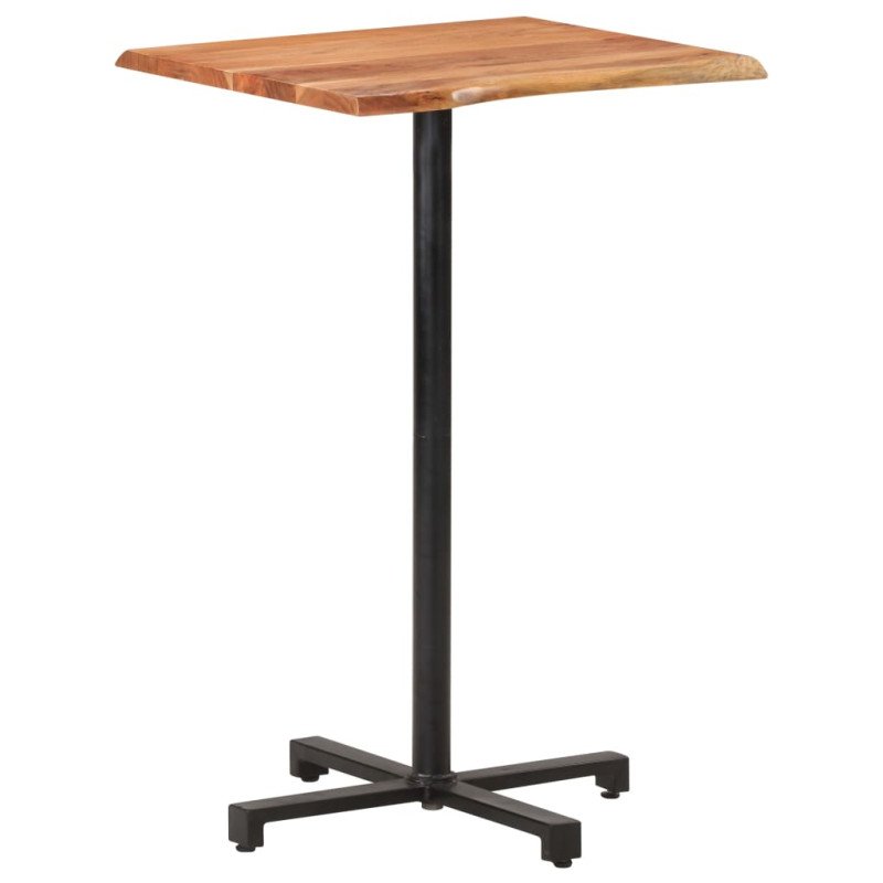 vidaXL Barový stolík s nepravidelnými hranami 50x50x110 cm akáciový masív